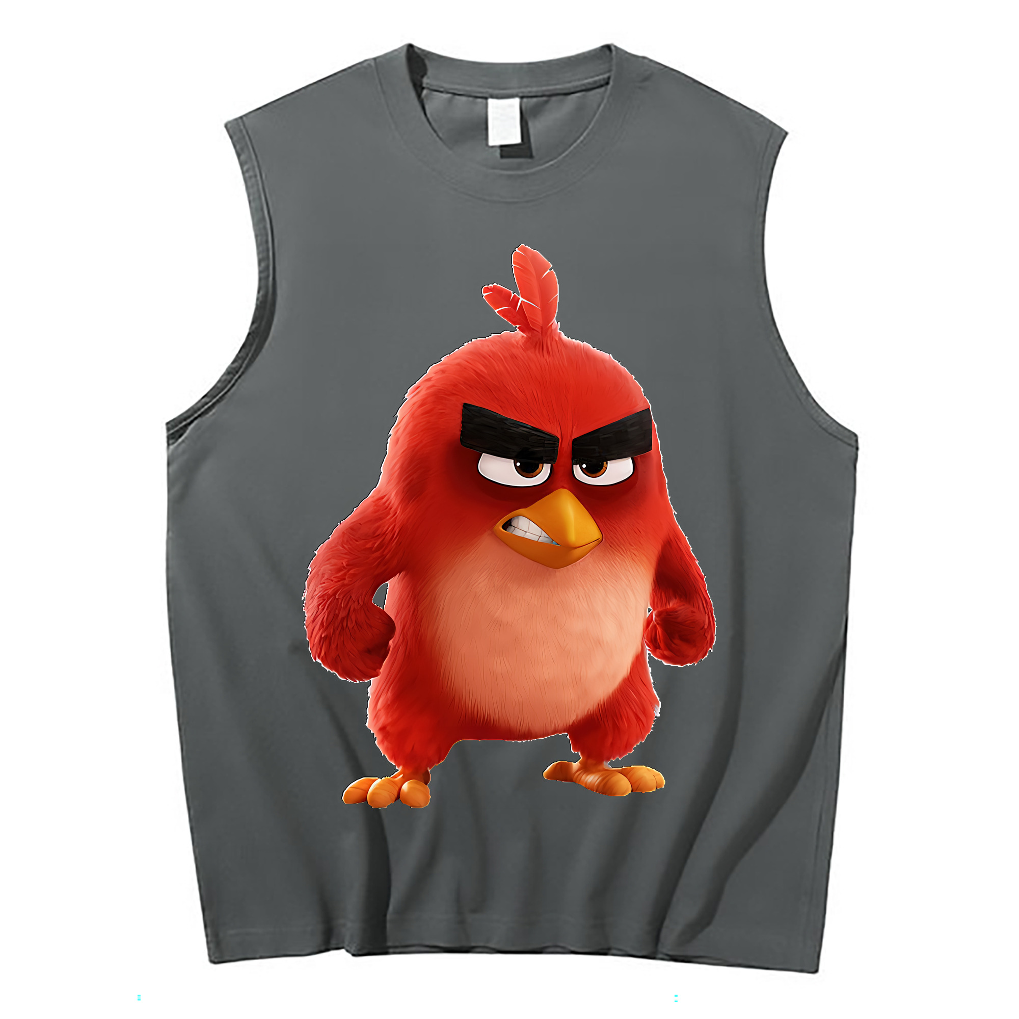 （画像用） Angry Birds アングリーバード コットン100％タンクトップ（フロントプリント）